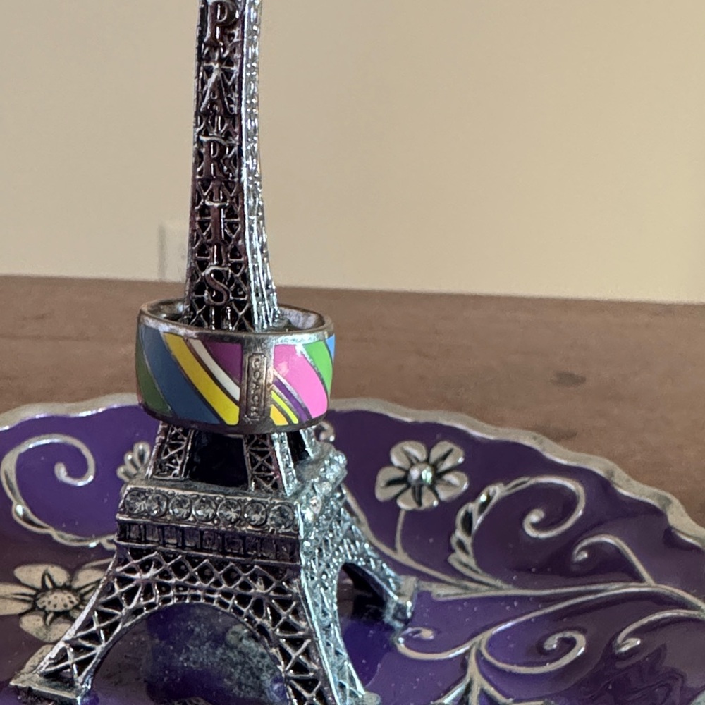 Coach Multicolor Enamel Ring